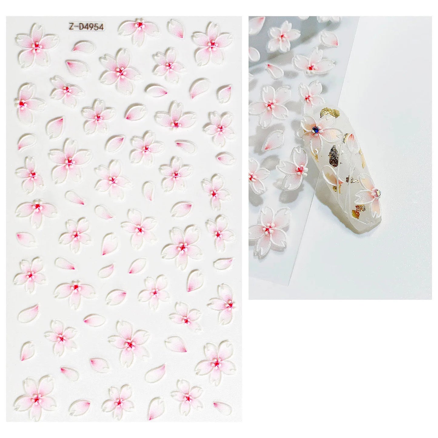 Nailsticker – Florale Reliefkunst