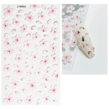 Nailsticker – Florale Reliefkunst