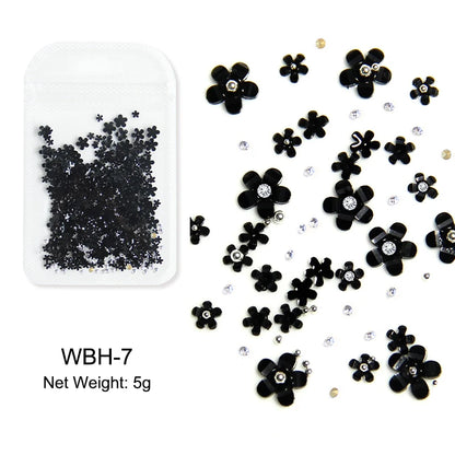 Acryl-Blumen Nail Art