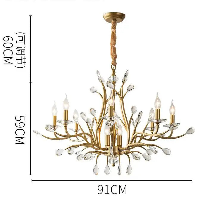 Kristall-Kronleuchter – nordisches Design