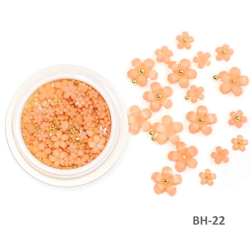 Acryl-Blumen Nail Art