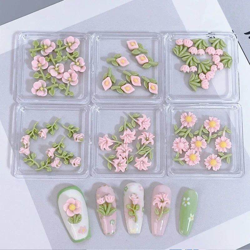 3D Nailart – Schleifen & Blüten