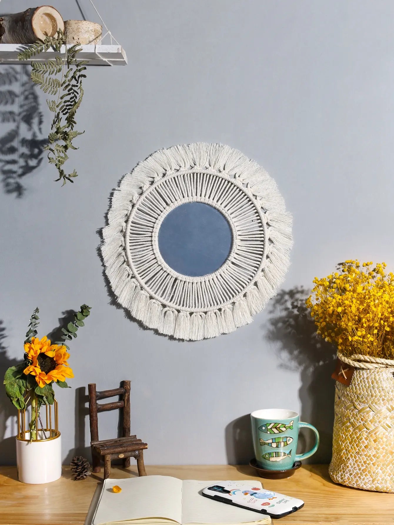 Boho-Makramee-Spiegel – Natürlichkeit trifft Sti