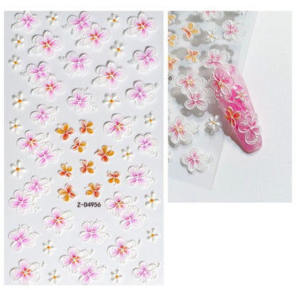 Nailsticker – Florale Reliefkunst