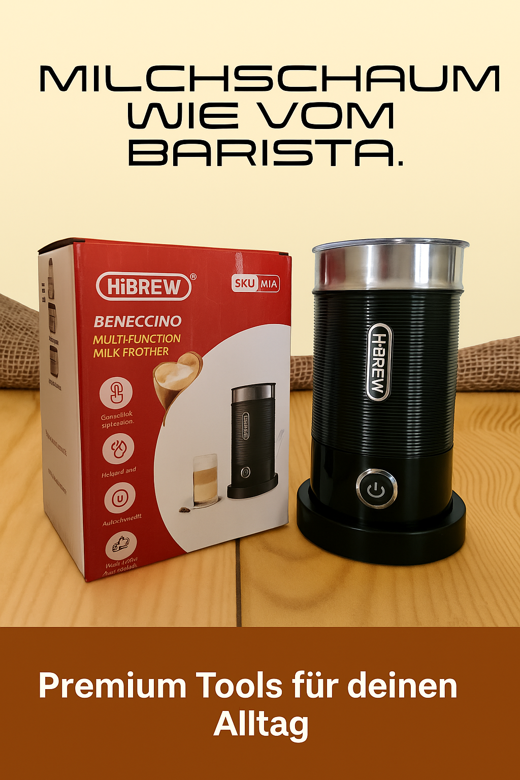 Milchaufschäumer – cremig, vielseitig, vollautomatisch - sunny.side-Productions